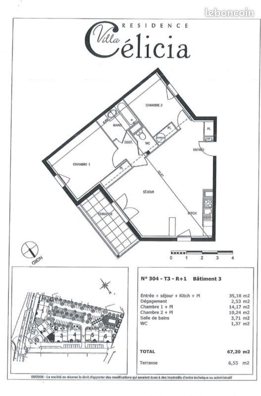 Appartement à louer, 67m², Roanne