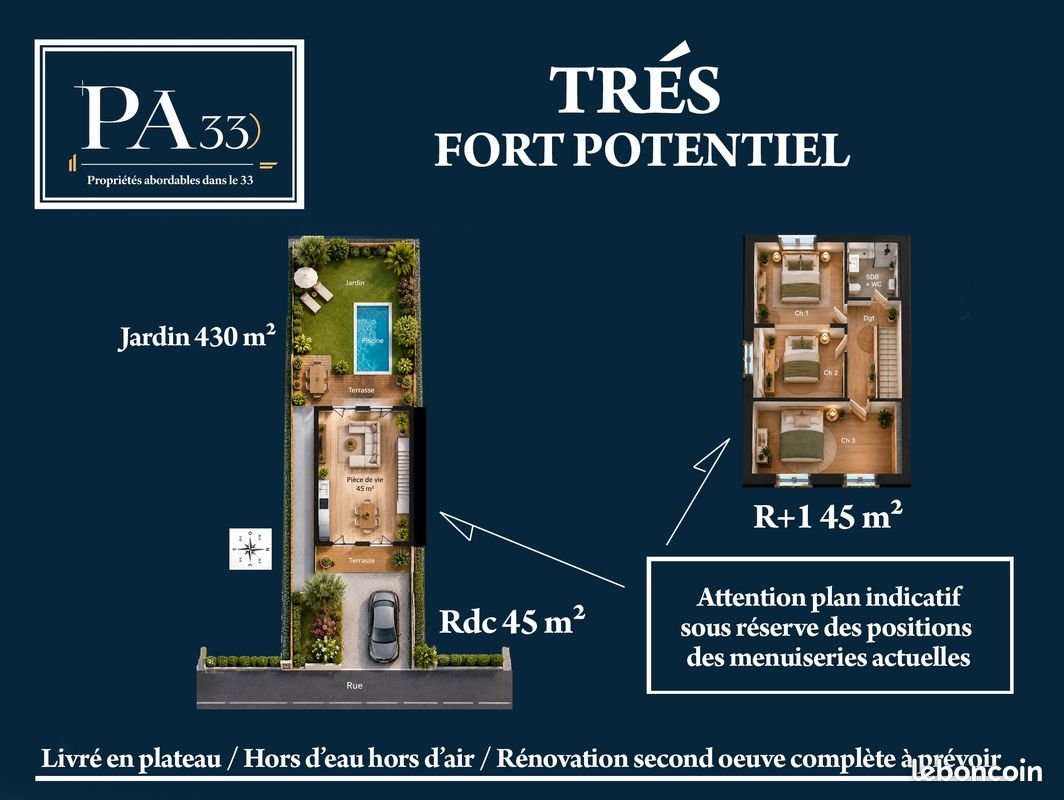 Maison à vendre, 90m², Mérignac