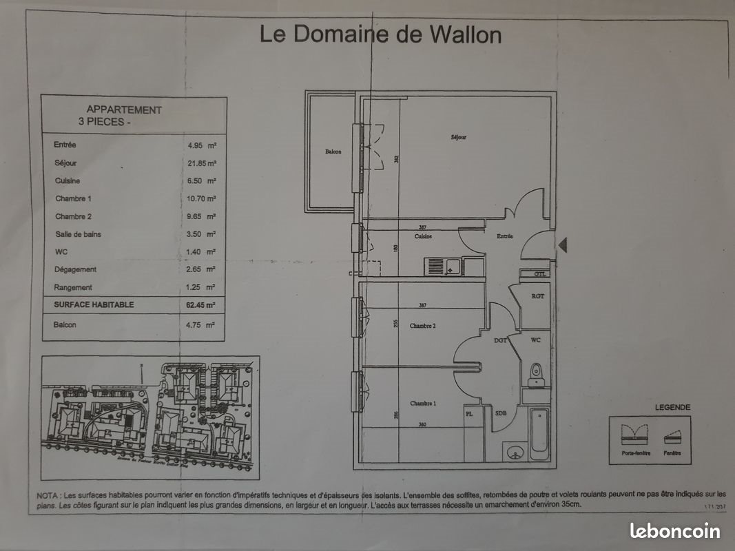 Appartement à vendre, 62m², Trappes