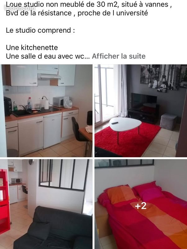 Appartement à louer, 30m², Vannes