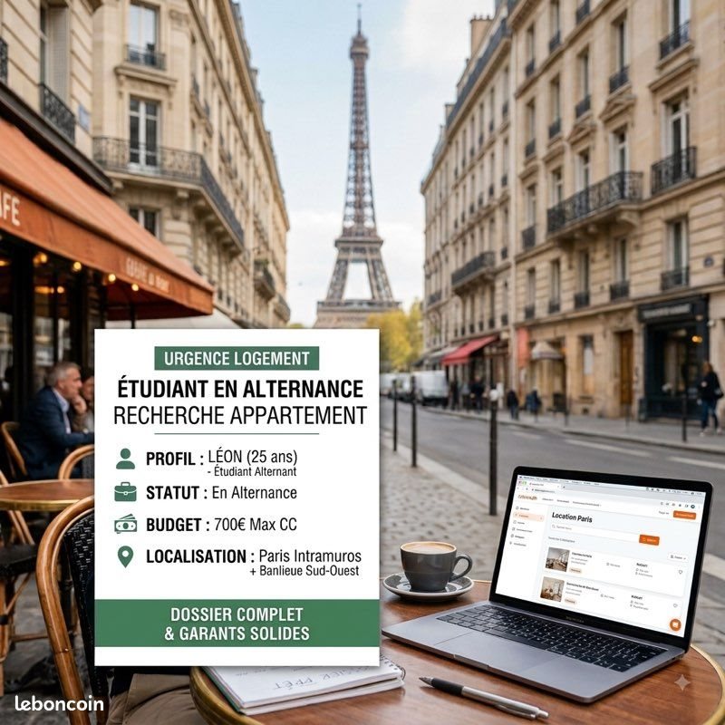 Appartement à louer, 15m², Paris 15ème