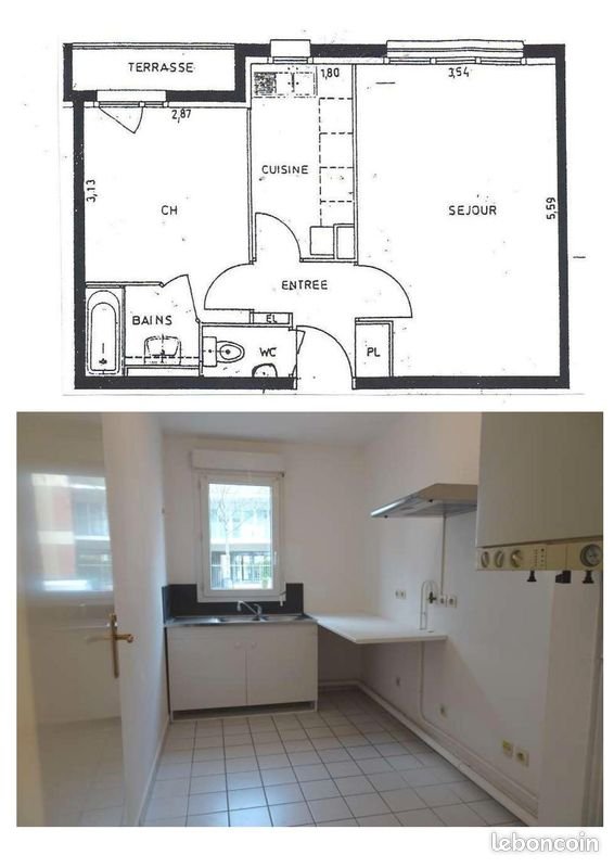 Appartement à louer, 42m², Nanterre