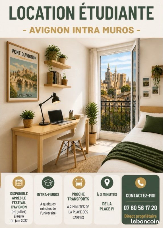Appartement à louer, 27m², Avignon