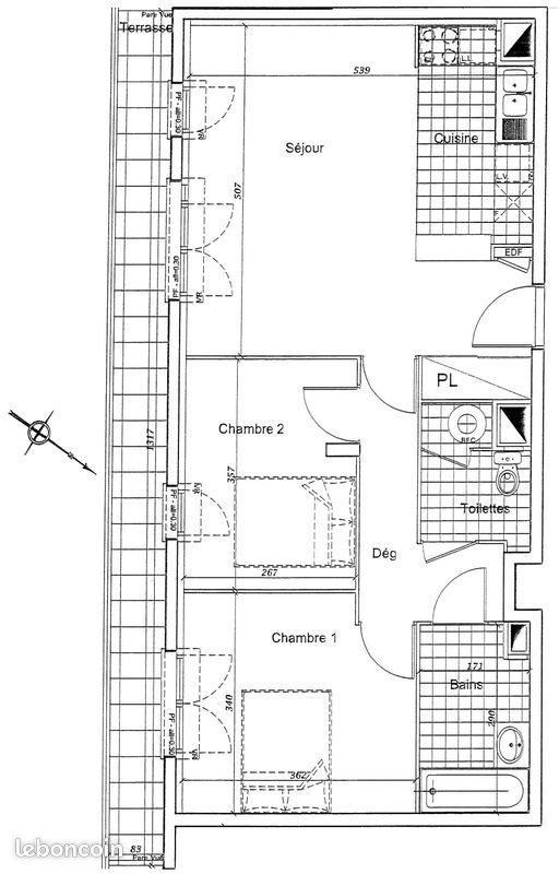 Appartement à louer, 63m², Bezons