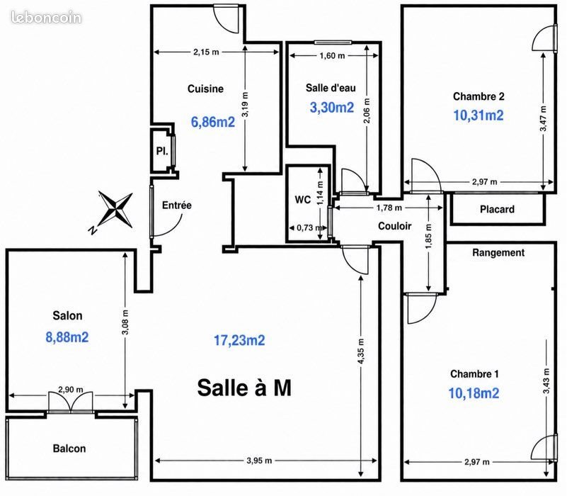 Appartement à vendre, 70m², Aix-en-Provence