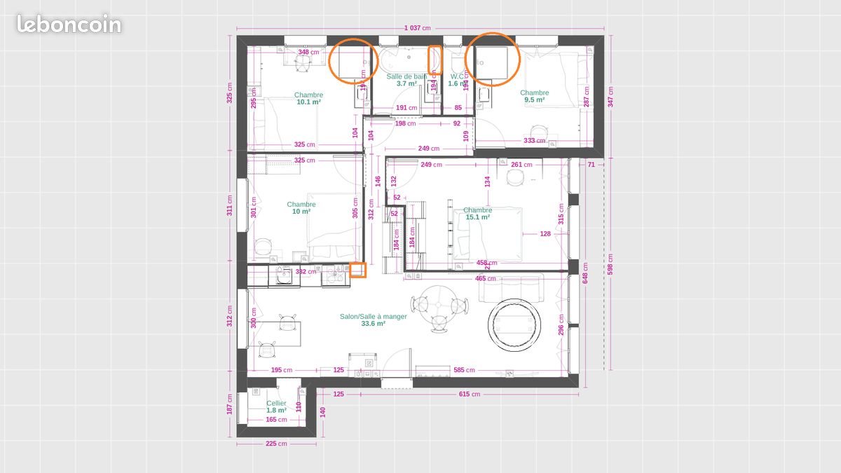 Appartement à vendre, 89m², Ville-la-Grand