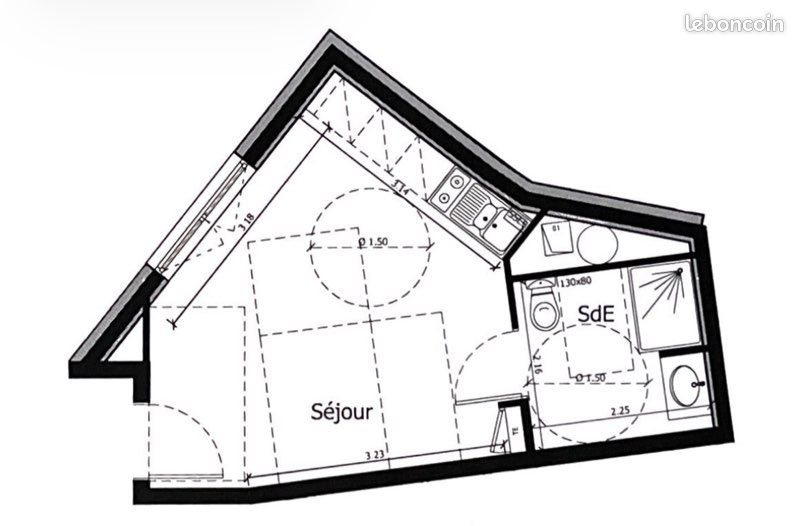 Appartement à vendre, 23m², Oullins