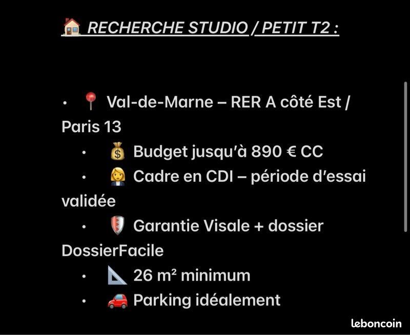 Appartement à louer, 26m², Joinville-le-Pont