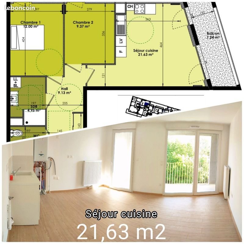 Appartement à louer, 60m², Villeneuve-d'Ascq