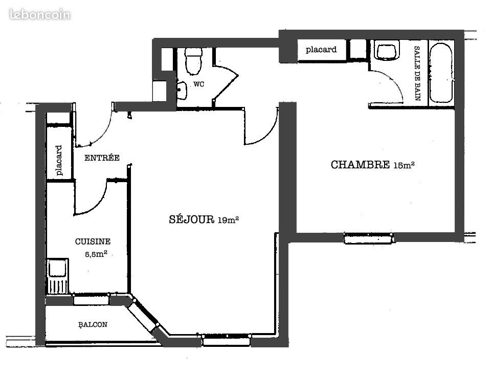 Appartement à louer, 50m², Jouy-en-Josas