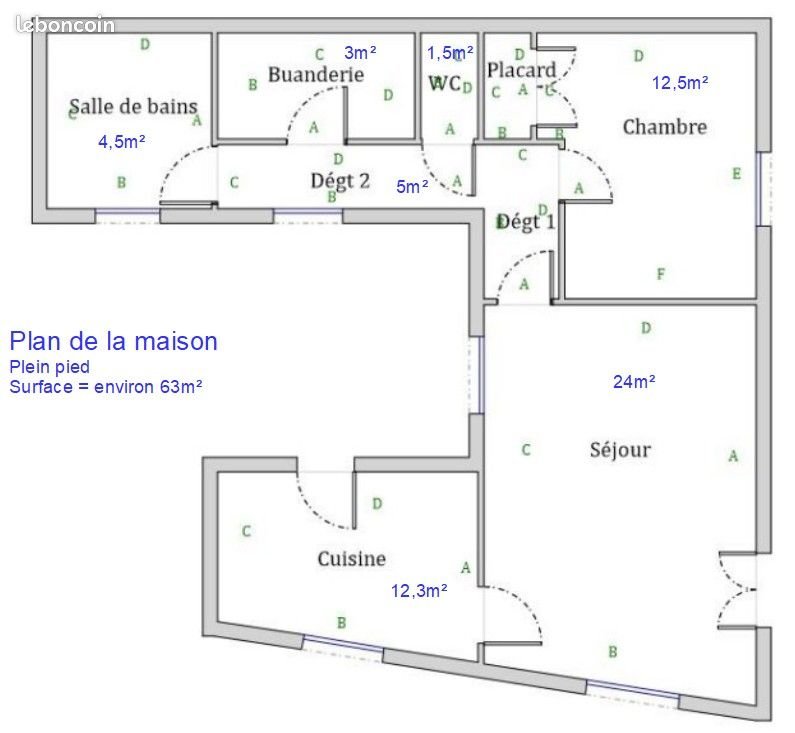 Maison à louer, 63m², Vénissieux