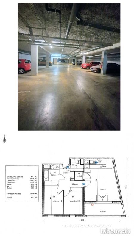 Appartement à vendre, 71m², Le Haillan