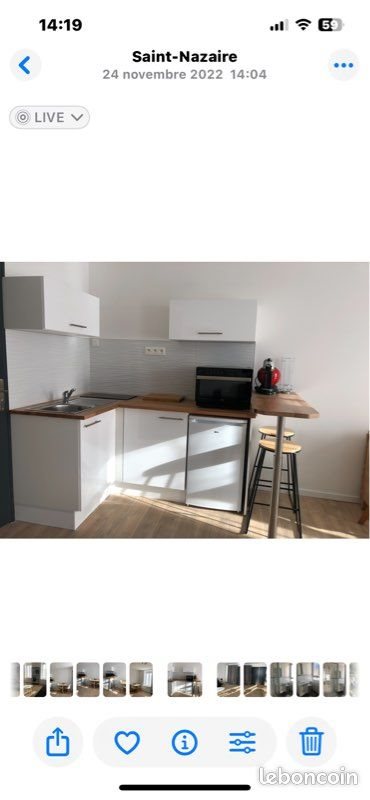 Appartement à louer, 24m², Saint-Nazaire
