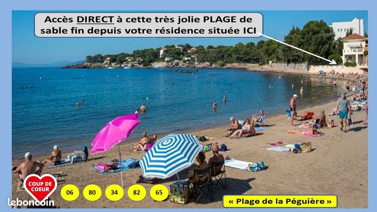 Appartement à louer, 26m², Saint-Raphaël