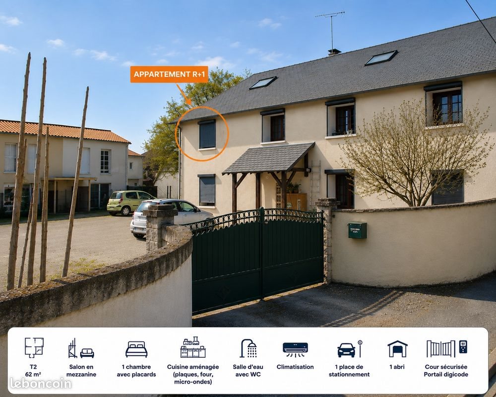 Appartement à louer, 62m², Chasseneuil-du-Poitou