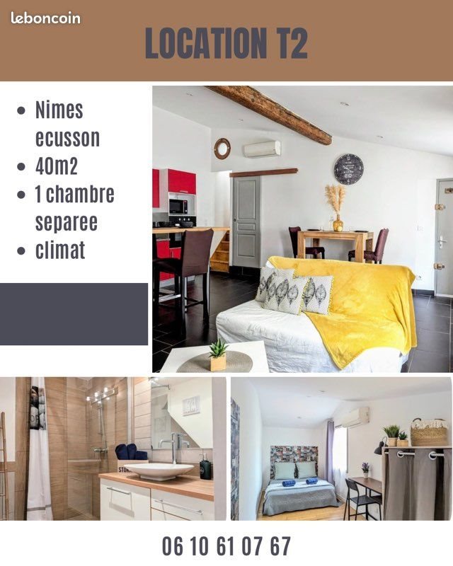 Appartement à louer, 40m², Nîmes