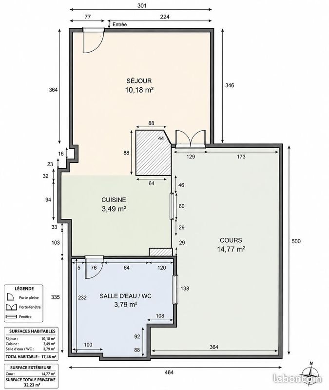 Appartement à vendre, 17m², La Rochefoucauld