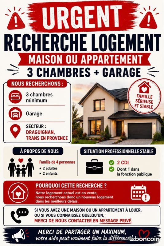 Maison à louer, 80m², Draguignan