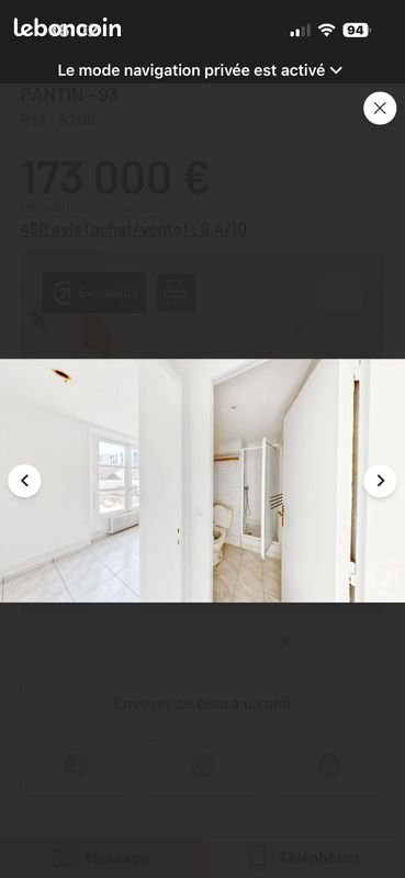 Appartement à vendre, 41m², Pantin