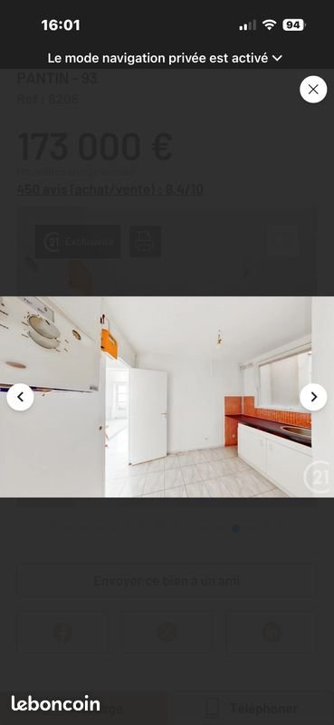 Appartement à vendre, 41m², Pantin