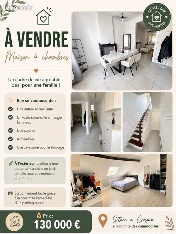 Maison à vendre, 116m², Crespin