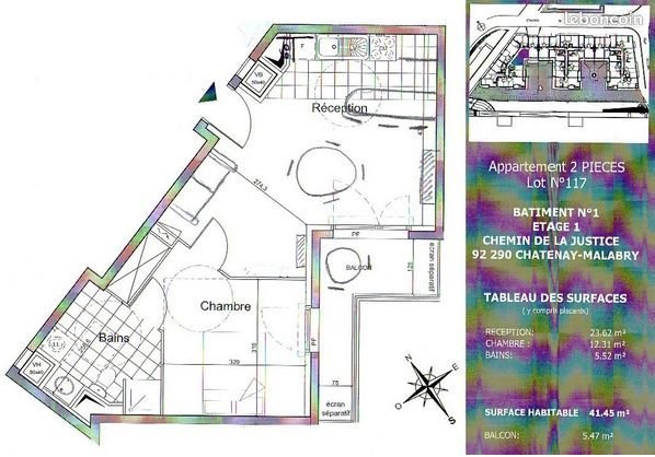 Appartement à vendre, 41m², Châtenay-Malabry