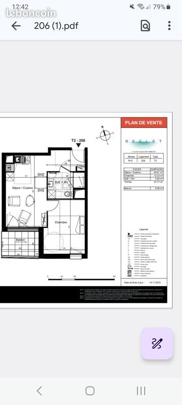 Appartement à vendre, 38m², Paimboeuf