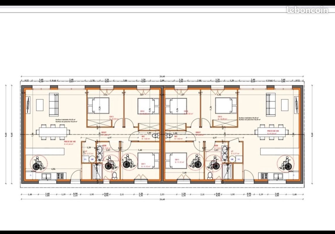 Maison à louer, 90m², Neuvic