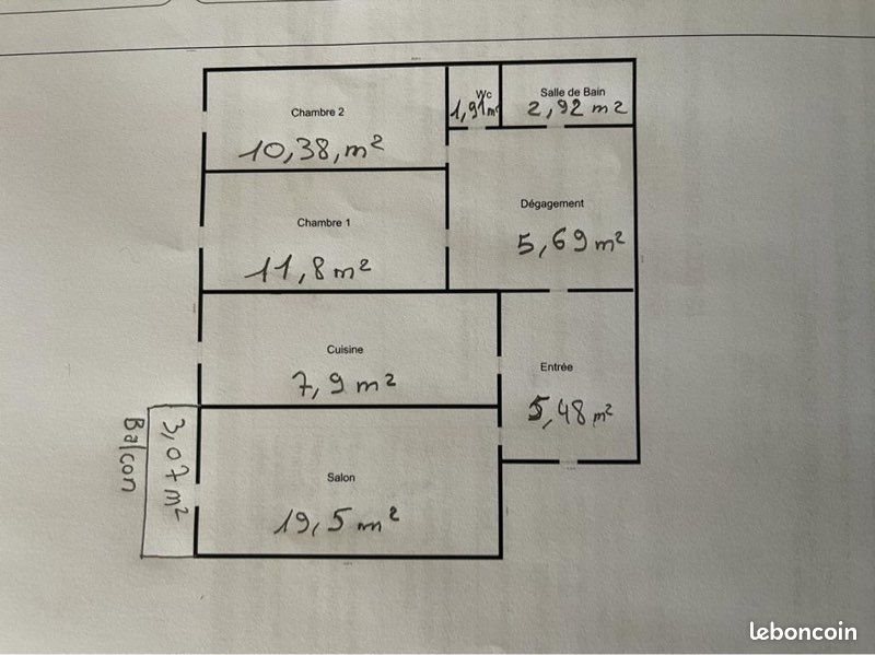Appartement à louer, 65m², Poissy
