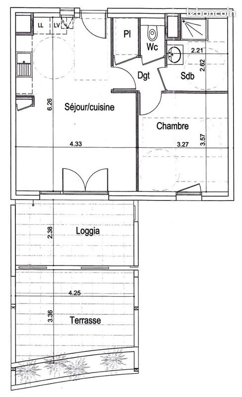 Appartement à louer, 45m², Eybens