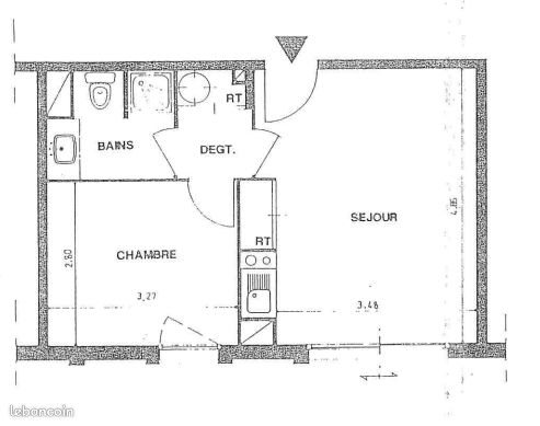 Appartement à louer, 34m², Rouen