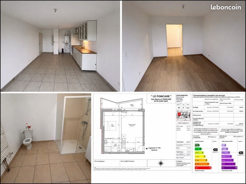 Appartement à vendre, 38m², Saint-Max