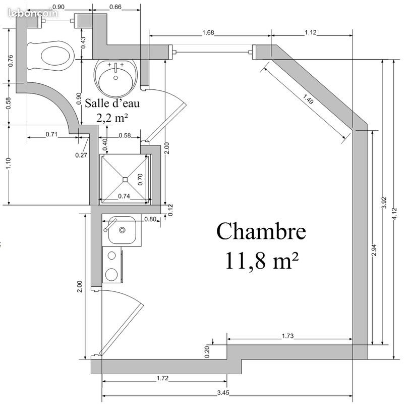 Appartement à louer, 14m², Montrouge