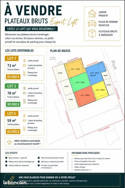 Appartement à vendre, 80m², Troyes