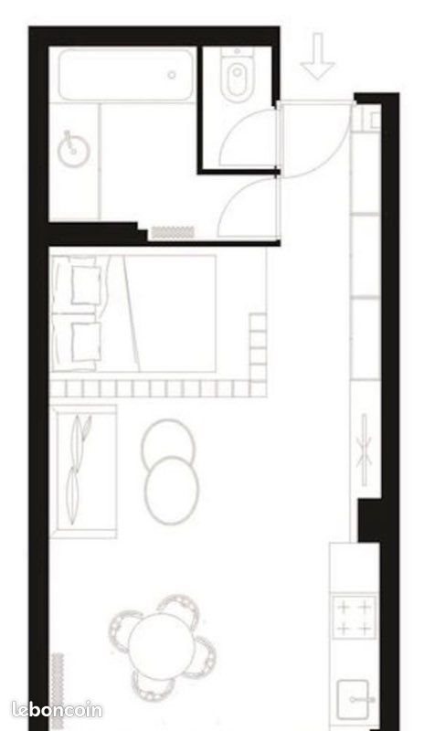 Appartement à louer, 25m², Paris 19ème