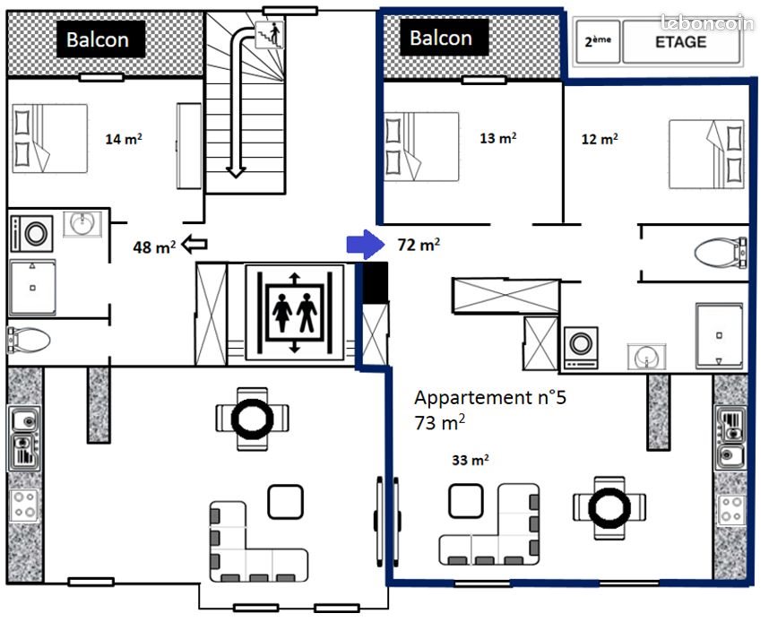 Appartement à louer, 73m², Sarreguemines