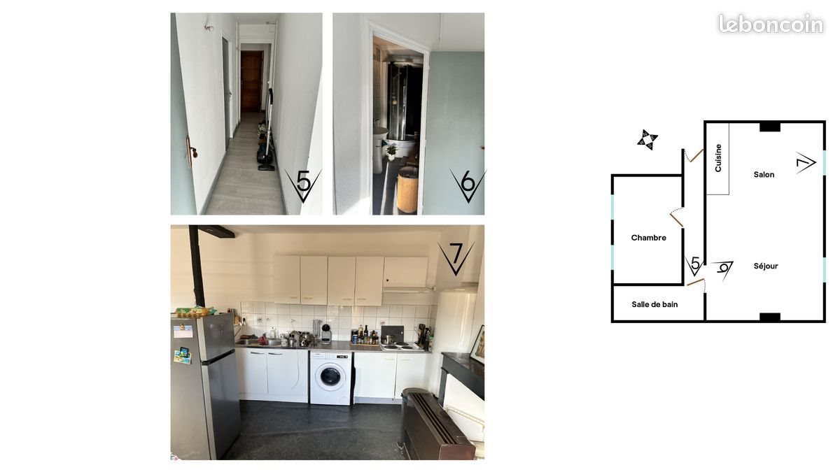 Appartement à louer, 50m², Lille