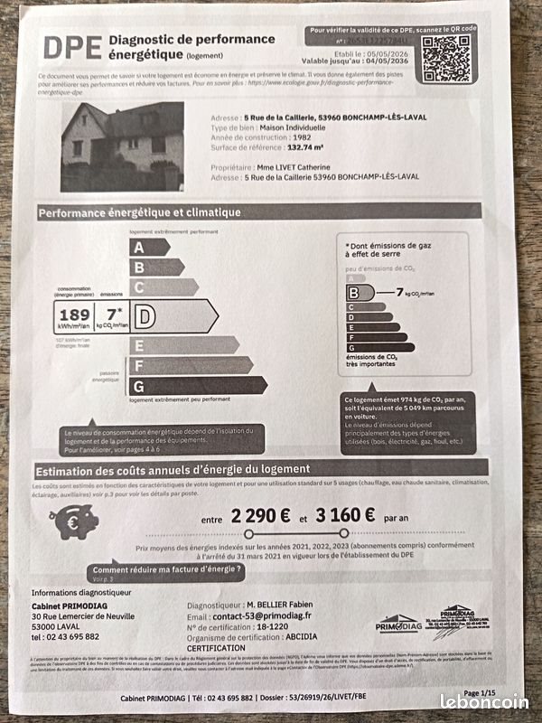 Maison à vendre, 136m², Bonchamp-lès-Laval