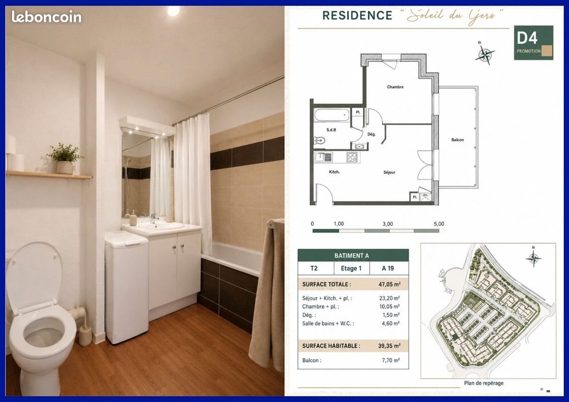Appartement à vendre, 39m², Auch
