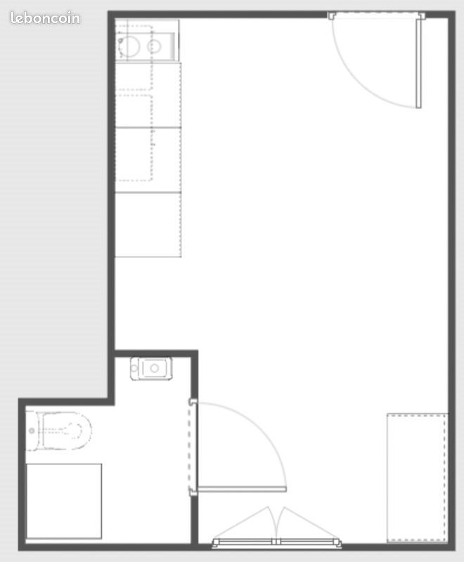Appartement à louer, 16m², Levallois-Perret