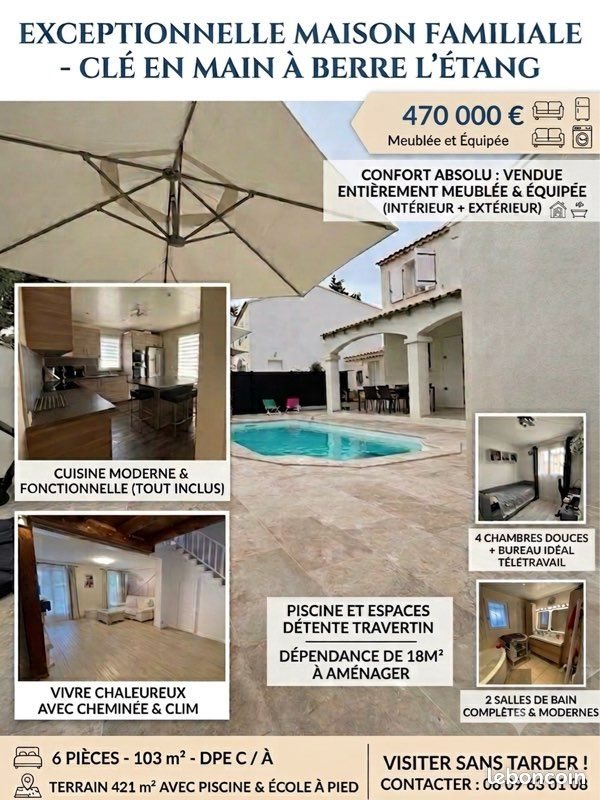 Maison à vendre, 103m², Berre-l'Etang