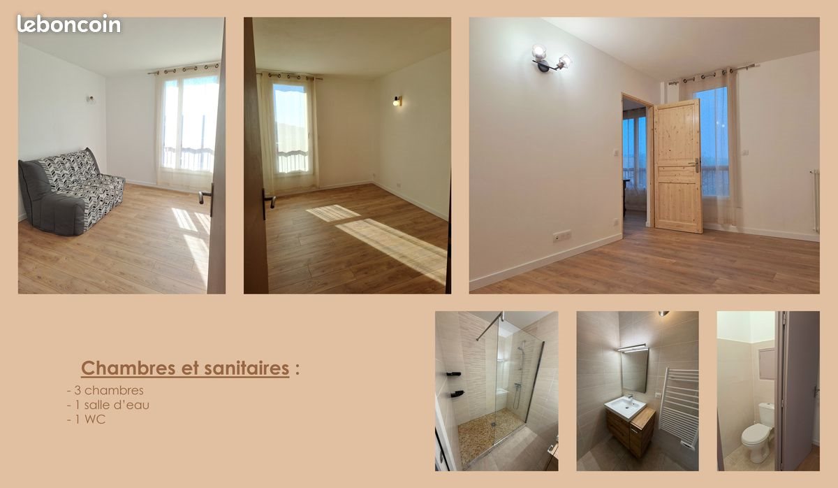 Appartement à louer, 77m², Carros