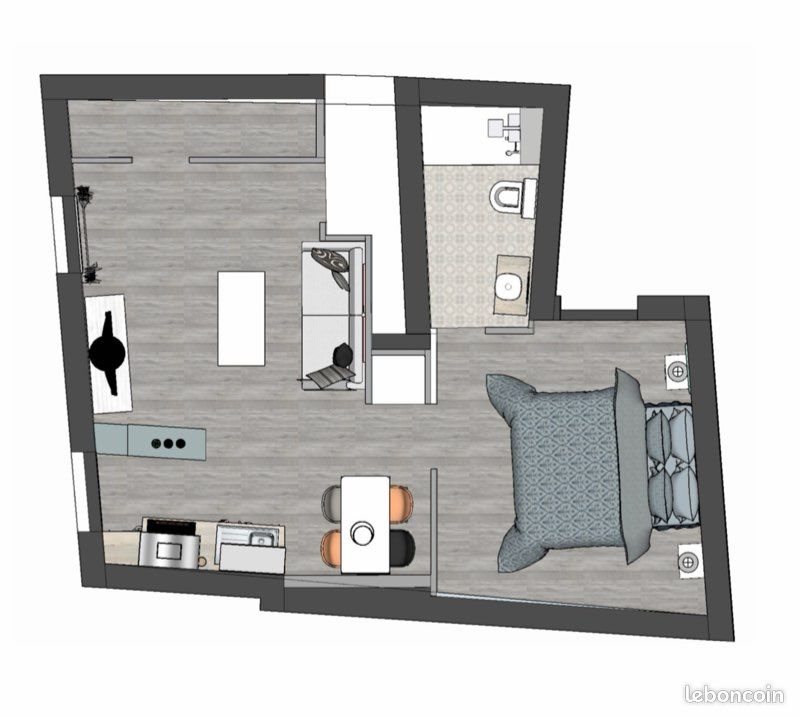 Appartement à louer, 40m², Niort