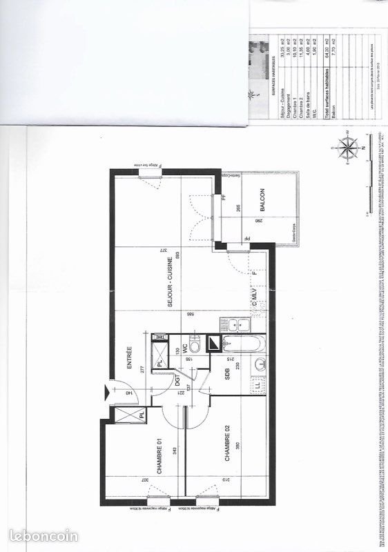 Appartement à louer, 65m², Tassin-la-Demi-Lune