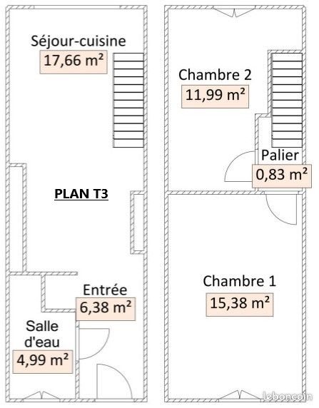 Appartement à louer, 58m², Fère-en-Tardenois