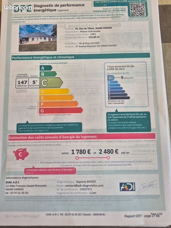 Maison à vendre, 133m², Crédin