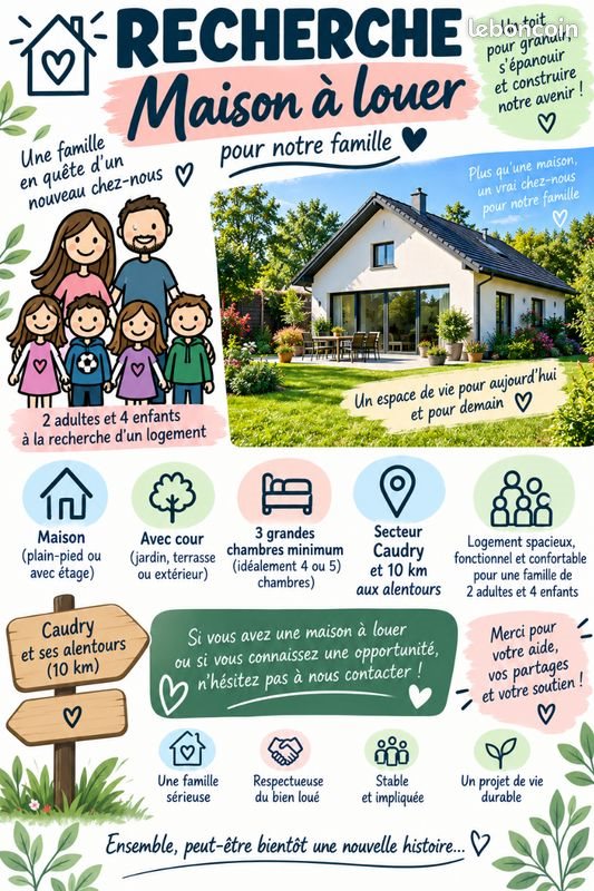 Maison à louer, 100m², Caudry