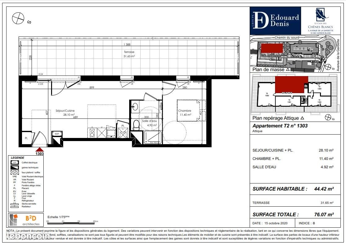 Appartement à louer, 44m², Carbon-Blanc
