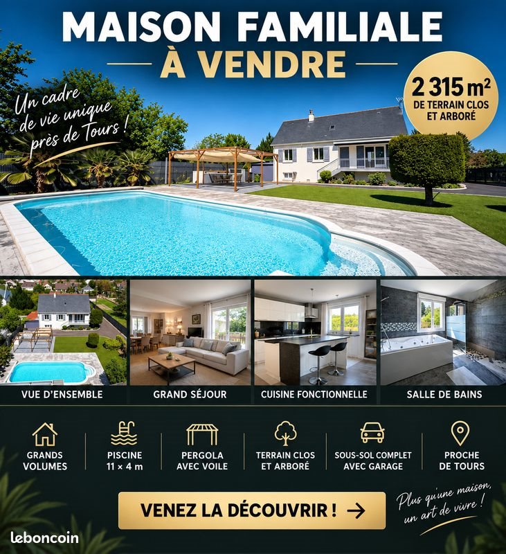 Maison à vendre, 190m², Ballan-Miré