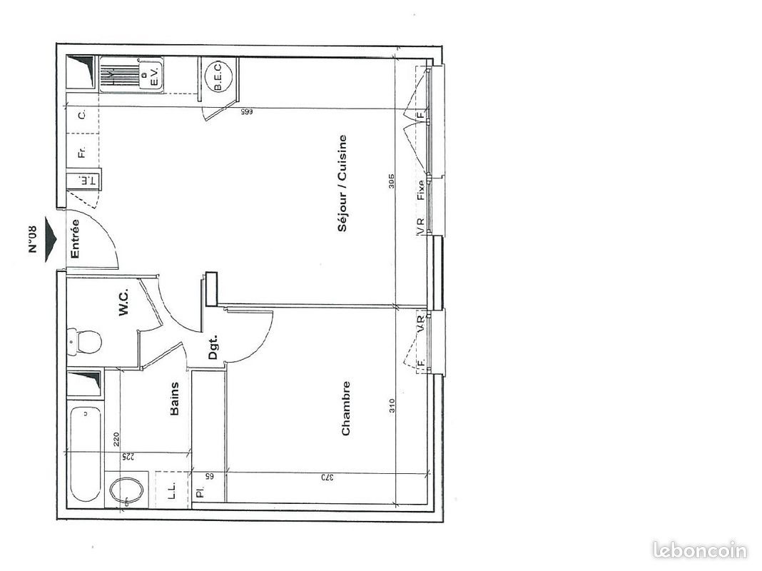 Appartement à louer, 46m², Villeurbanne